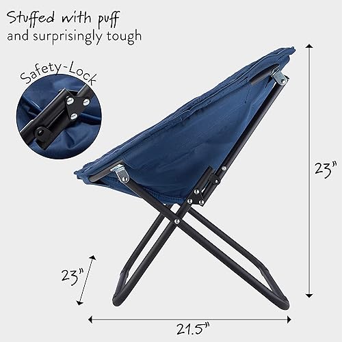 Miniatura 31 de Heritage Kids Silla plegable de piel sintética blanca con base dorada de 23 pulgadas Kids Saucer™ Blanco con base dorada,Negro con base negra,Negro