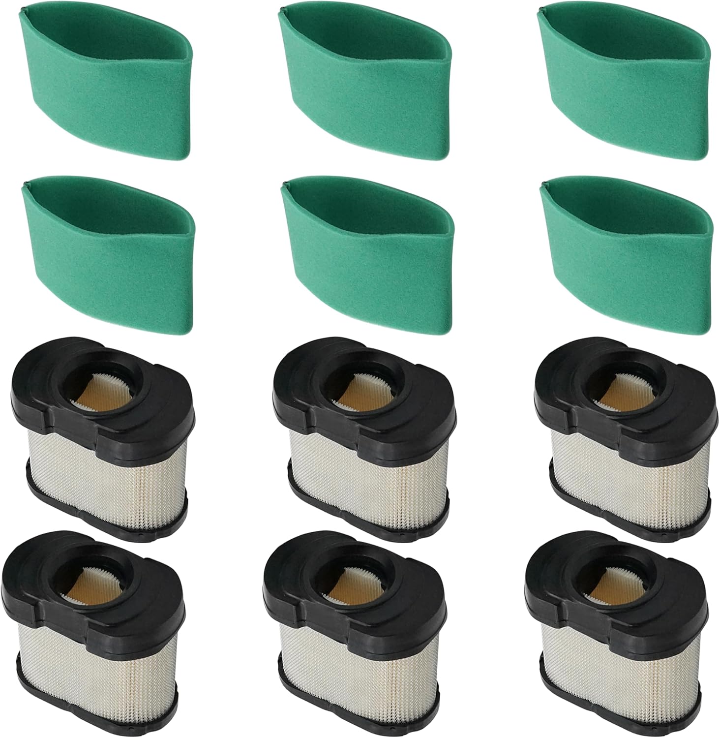 Caltric Air Filter Compatible with John Deere L118 L120 LA140 LA150 S160 S170 S180 Z225 Z245 Z365R Z375R Z435 Z515E Z625 Z645