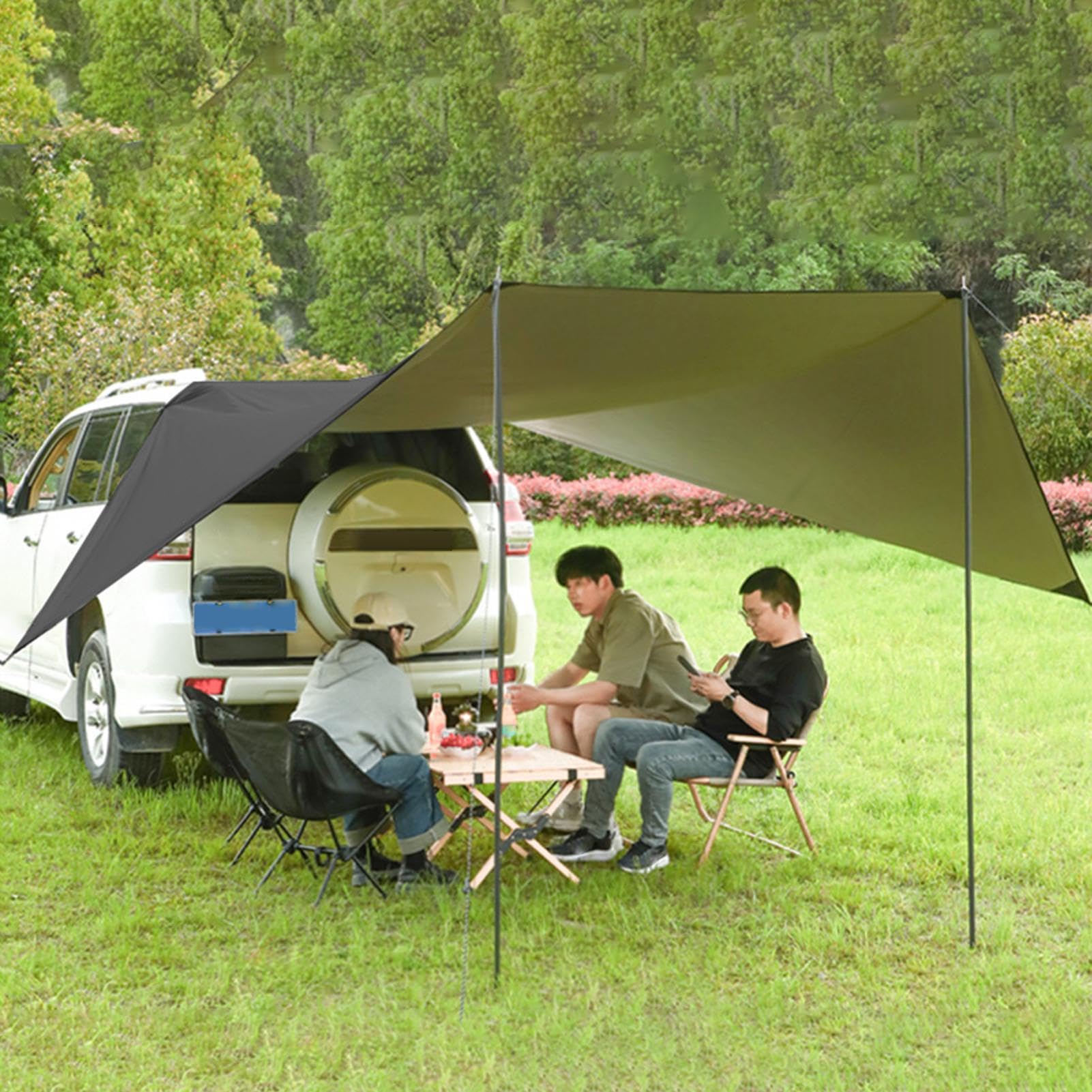Auvent de Voiture Camping,Store Pare-d'extérieur | Tente arrière imperméable pour l'automobile - pour Les Véhicules Berlines Fourgons Camping-Cars Pêche Plage Autobus Automobiles Suvs Camions