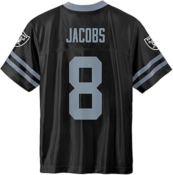 Amazon.com: Josh Jacobs Las Vegas Raiders #8 Black Kids Youth 8-20