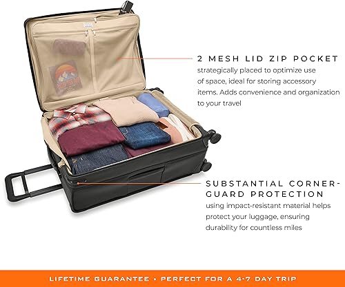 Miniatura 4 de Briggs & Riley Spinner, Negro, 29-inch Baseline Large Expandable, Briggs & Riley Spinners de línea base