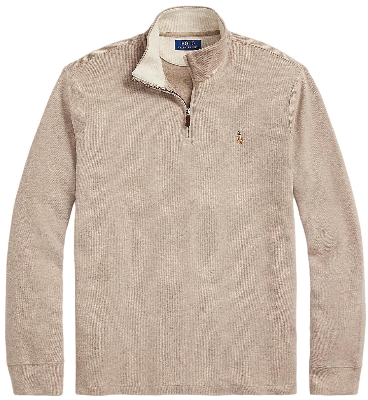 POLO RALPH LAUREN Men's Classic Estate-Rib Quarter-Zip Pullover Sweater