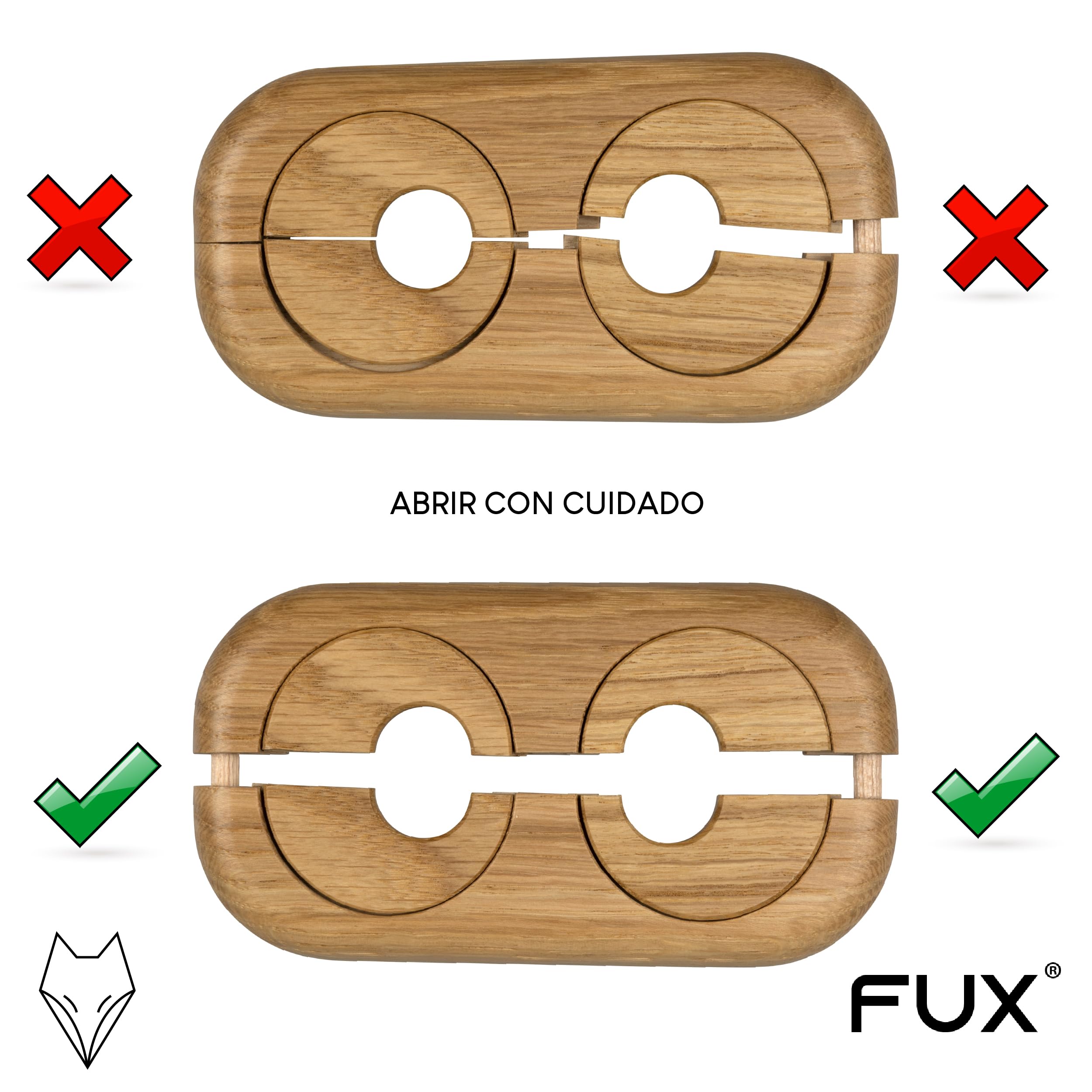 3 Piezas de rosetas dobles para tuberias de calefaccion, distancia variable entre tubos, diferentes maderas y tamaños, embellecedor, cubre tubos radiador, tapa (22mm, nogal)
