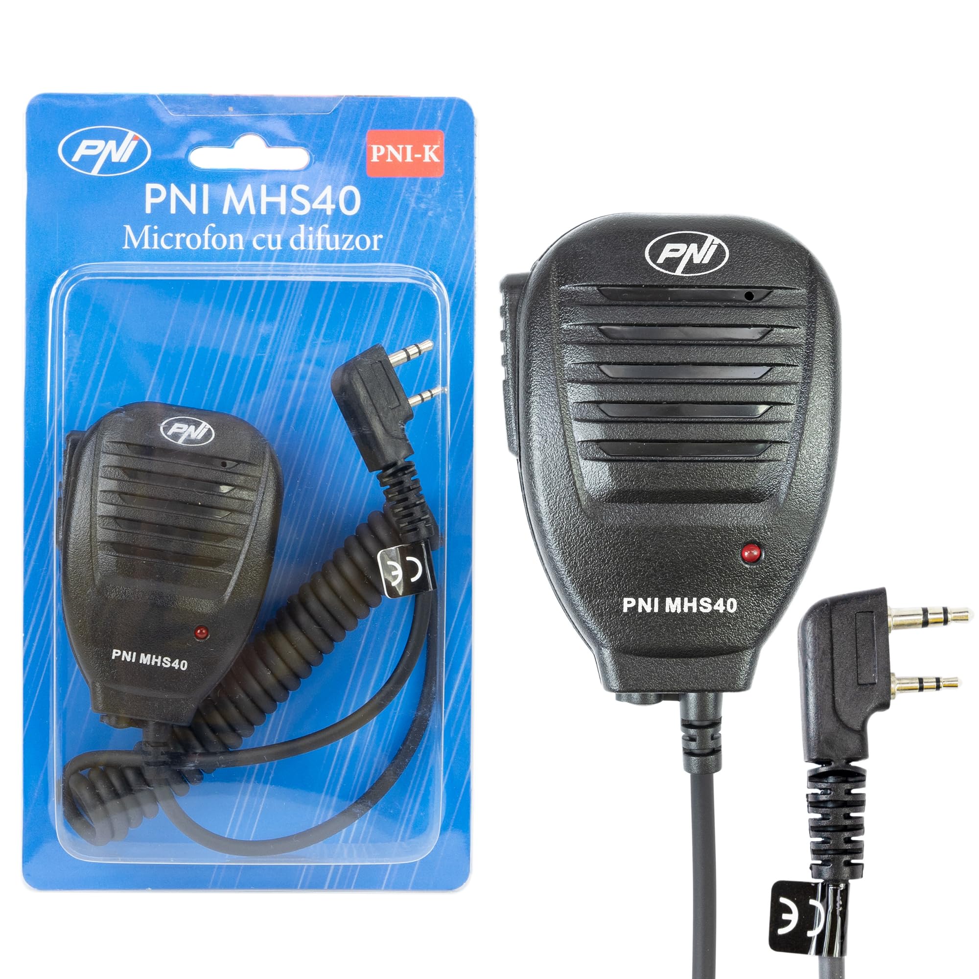Microfono con altoparlante PNI MHS40 2 poli PMR VHF/UHF