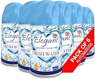 Elegant Automatic Spray REFILL – Fresh Water – 300ML – Pack of 6