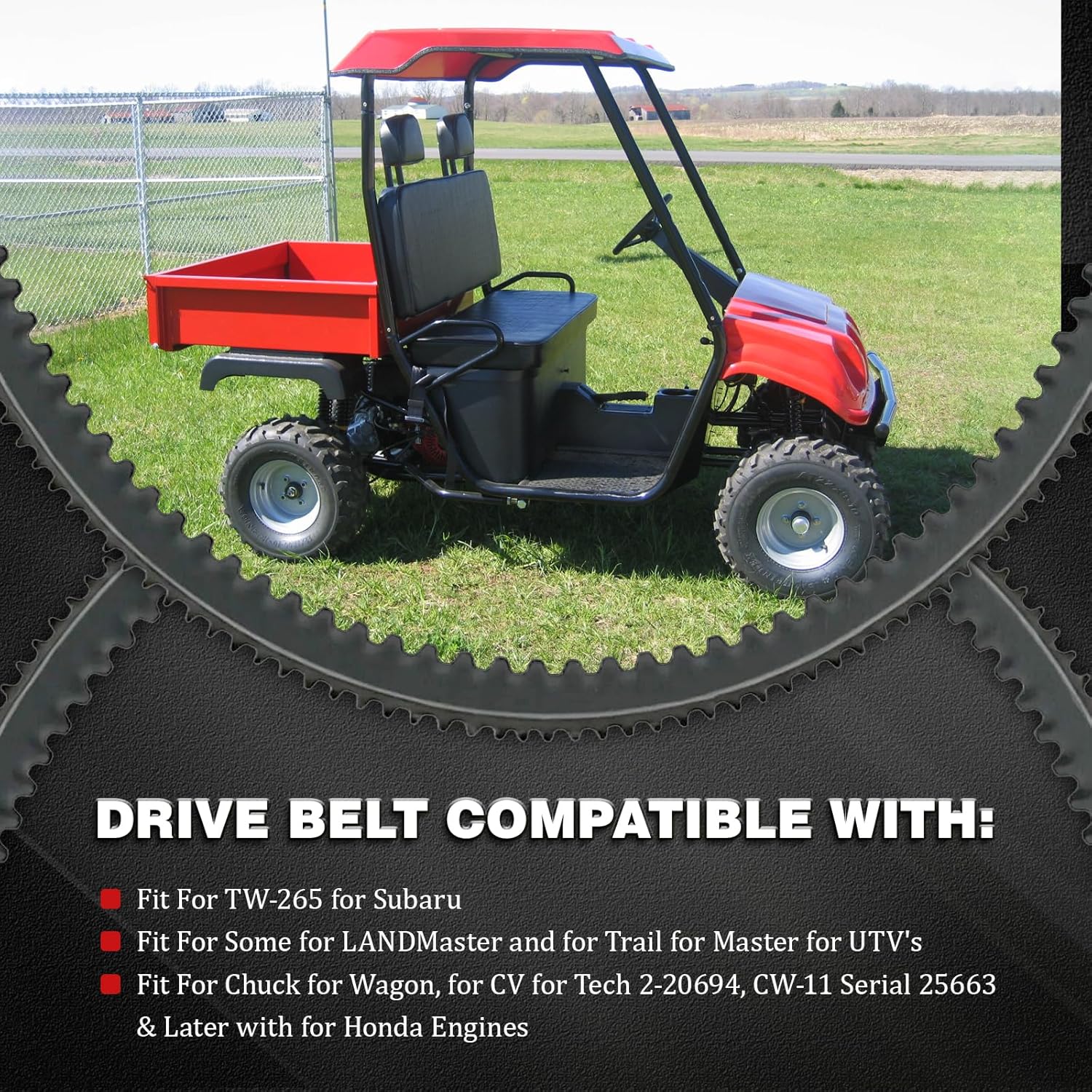 Drive Belt Compatible With Manco, Sportworks, ASW 2-20694 Belt Replace for 2-20694 19719 17918