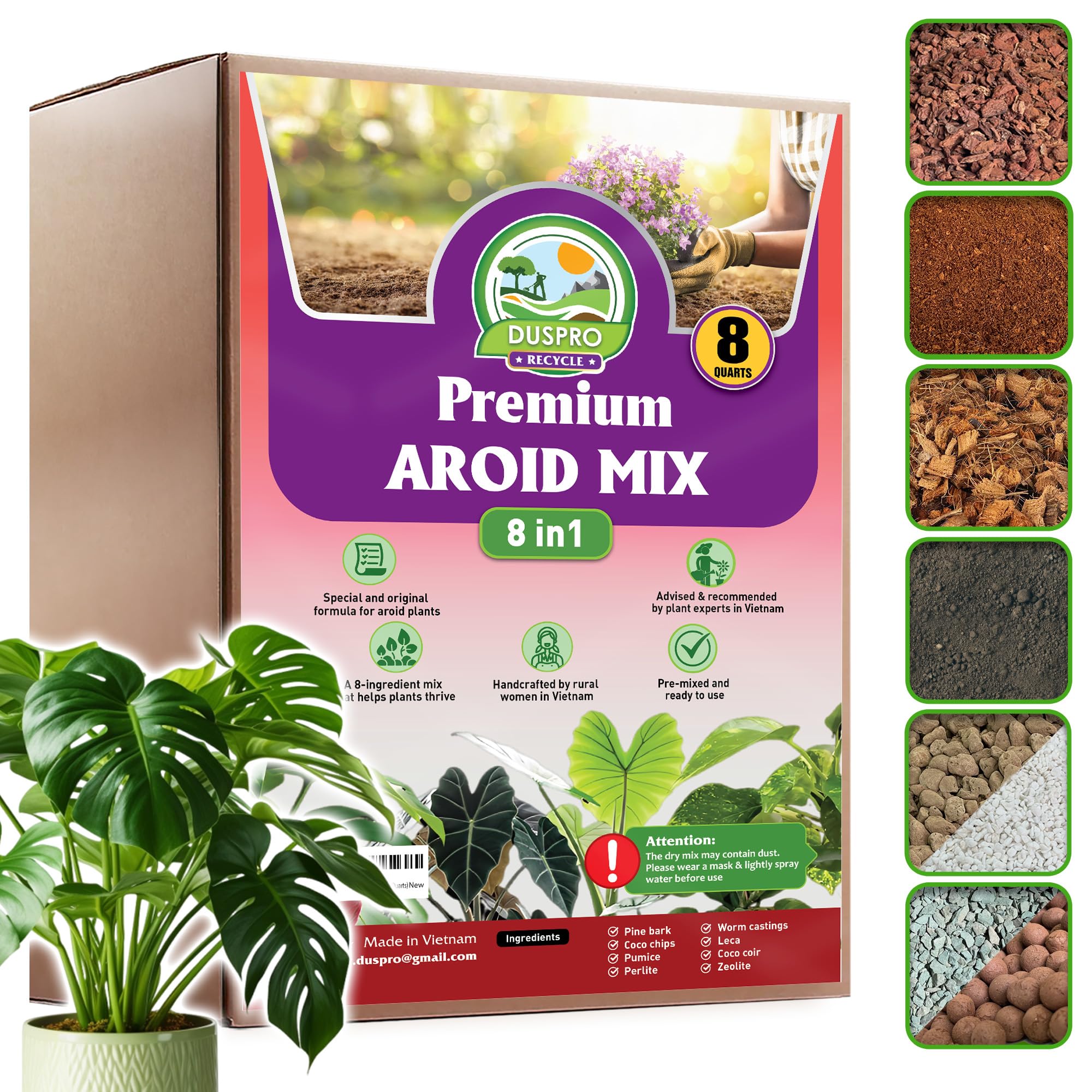 DUSPRO 8in1 Aroid Potting Mix
