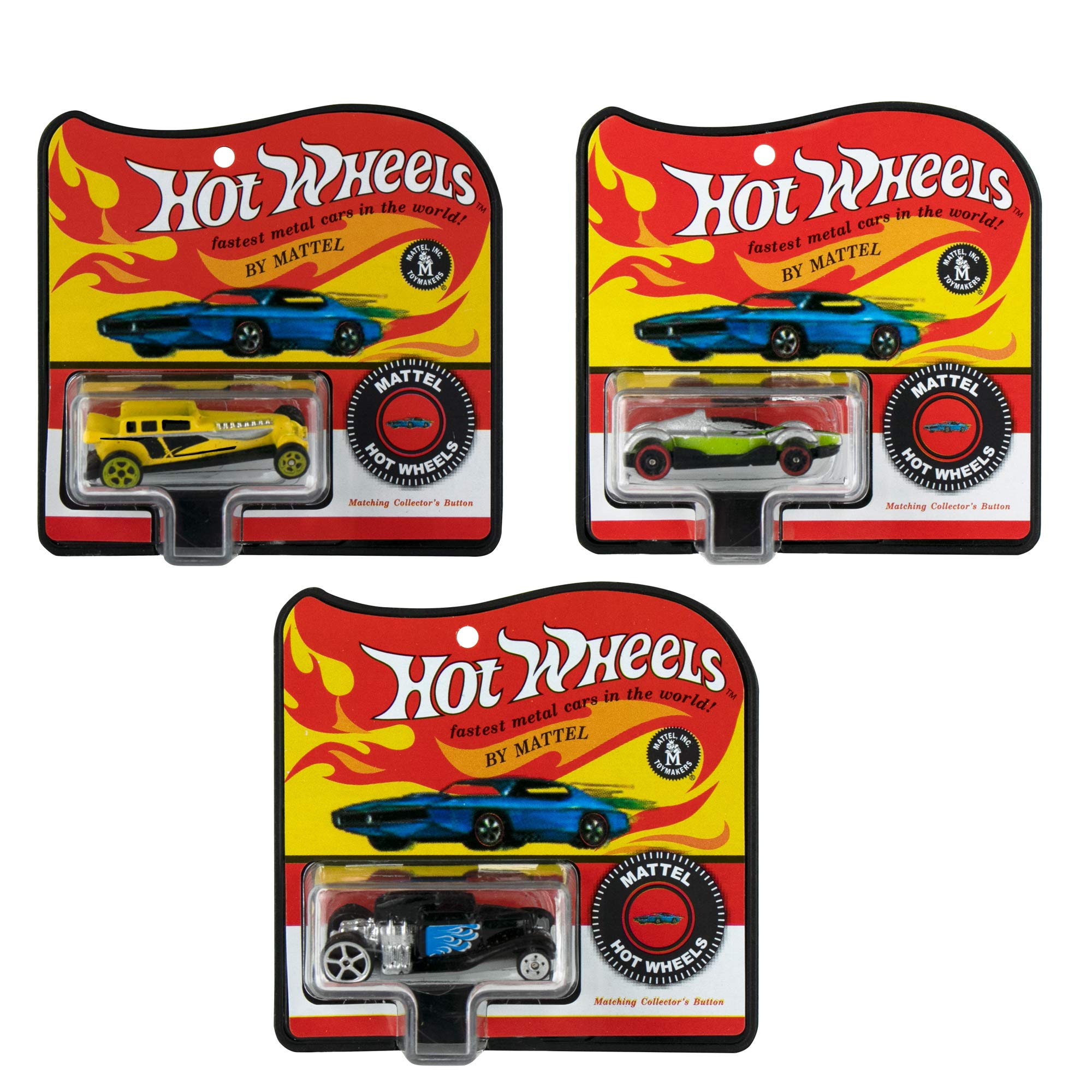 Worlds Smallest Conjunto de 3 carros Hot Wheels Series 6 - Mid