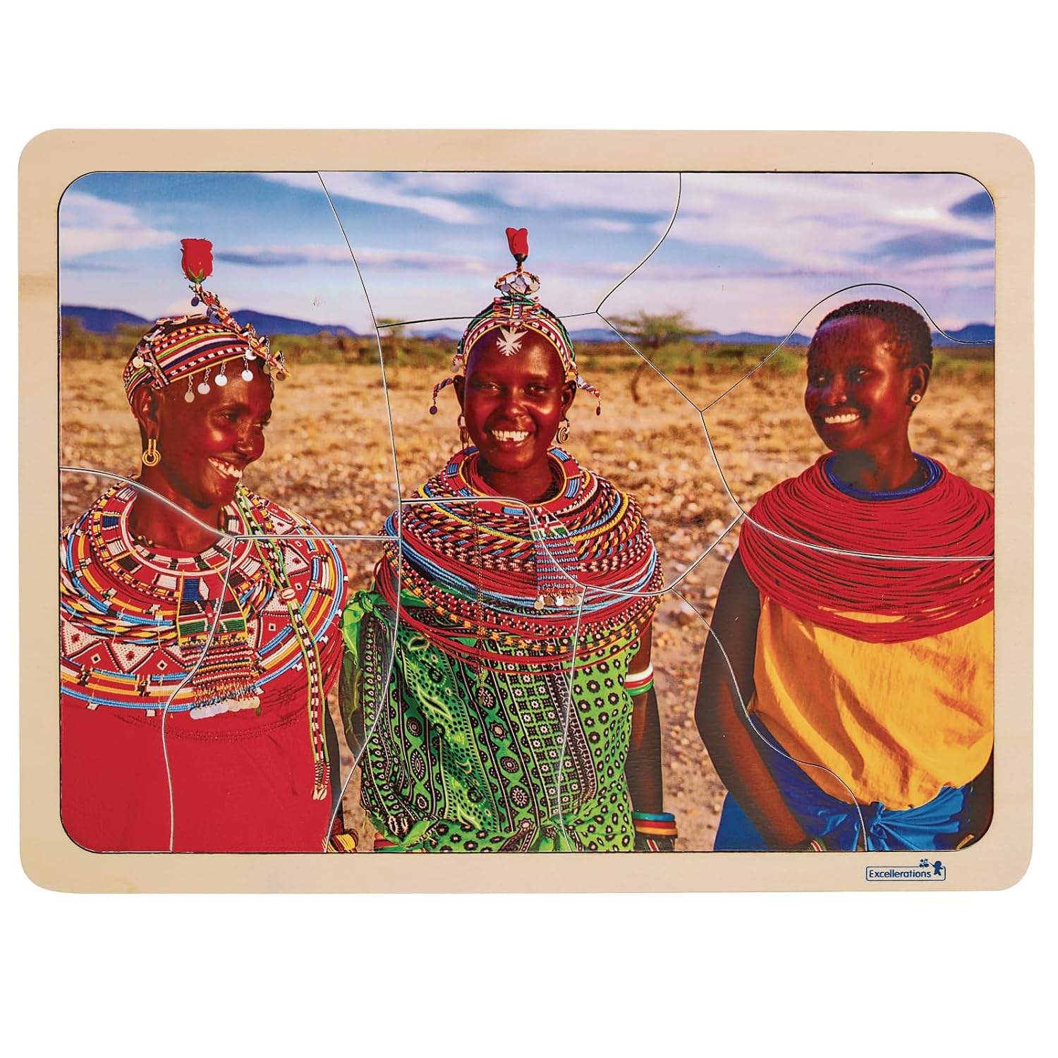 Multi-Cultural World Photo Puzzles - Set of 9, Excellerations, World Culture Exploration, Multicultural Puzzles for Preschoolers