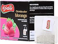 Kisabor, Chá de Morango Flores & Frutas, Para infusão, 15 Gramas com 10 Saquinhos