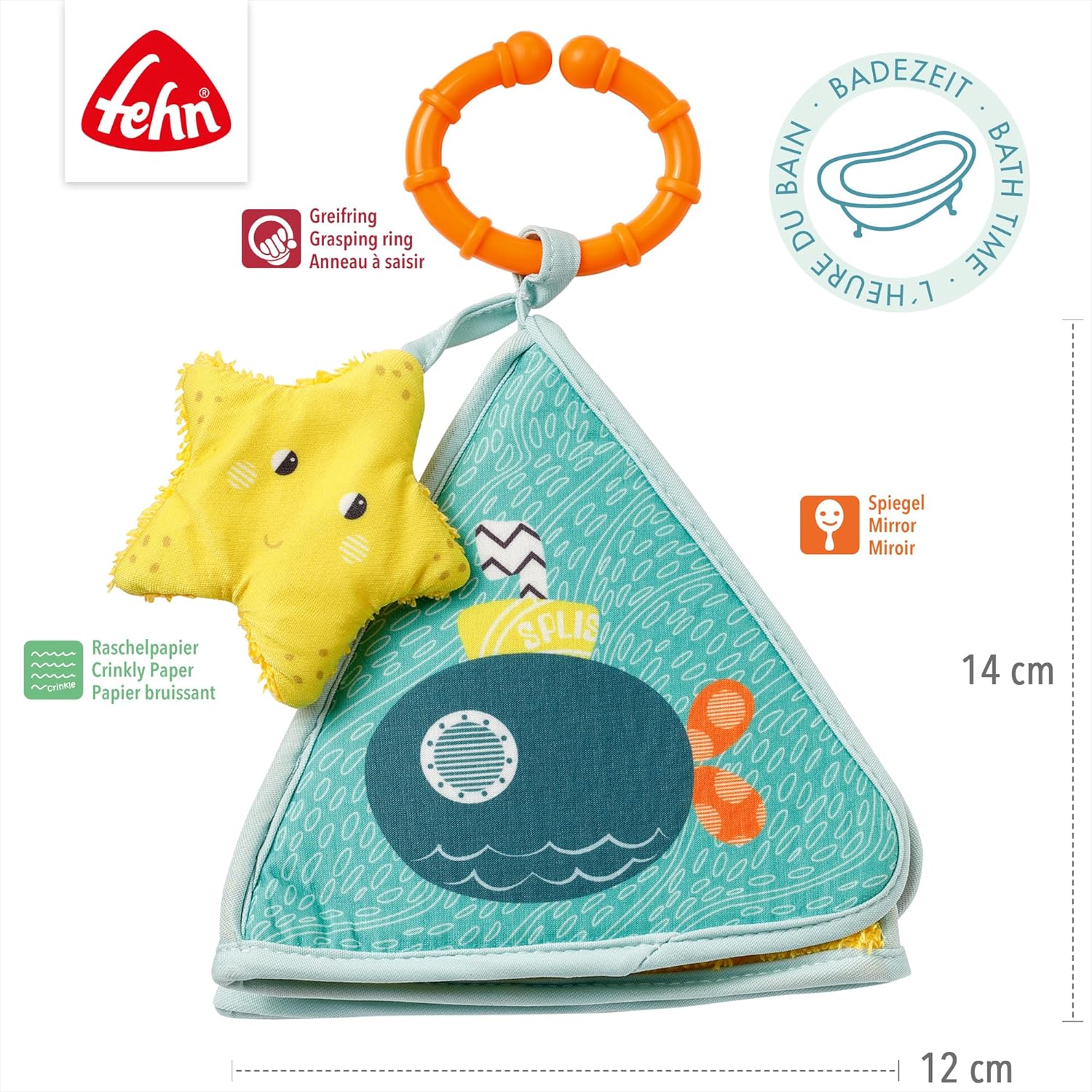 Fehn Underwater Bath Toy - Baby Bath Toy - Water Toy for Bath Fun - Bath Toys for Babies and Toddlers 0 Months