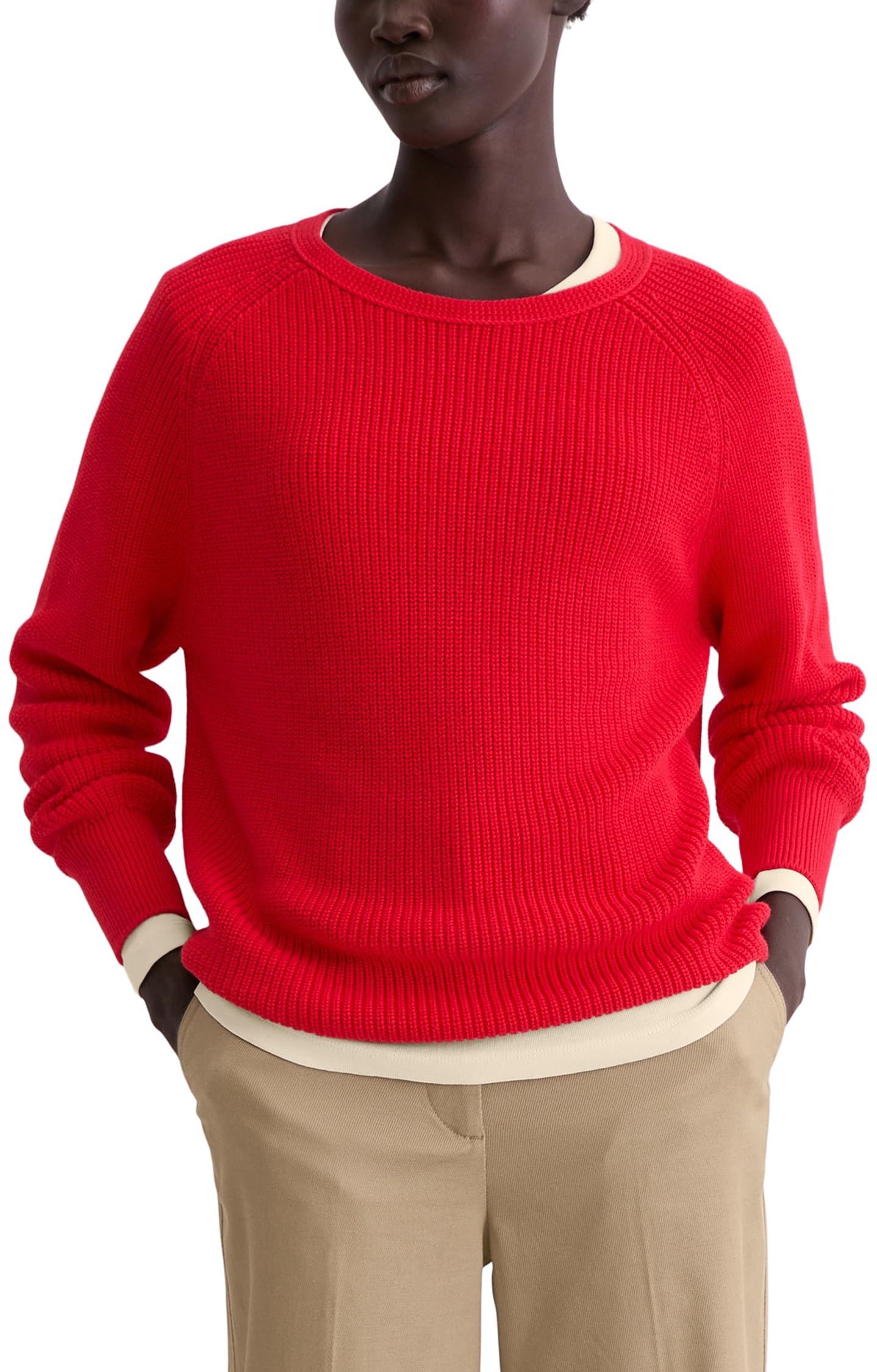 Marc OߴPolo Damen Strickpullover aus Bio-Baumwolle Loose Fit