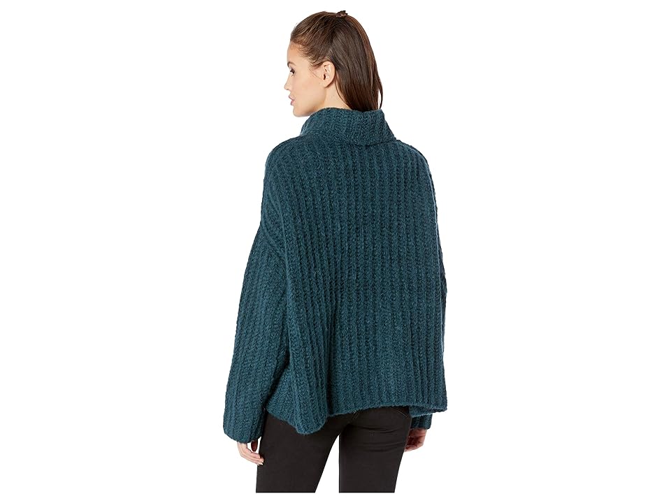 

Free People Fluffy Fox Sweater (Turquoise) Women's Clothing, Blue