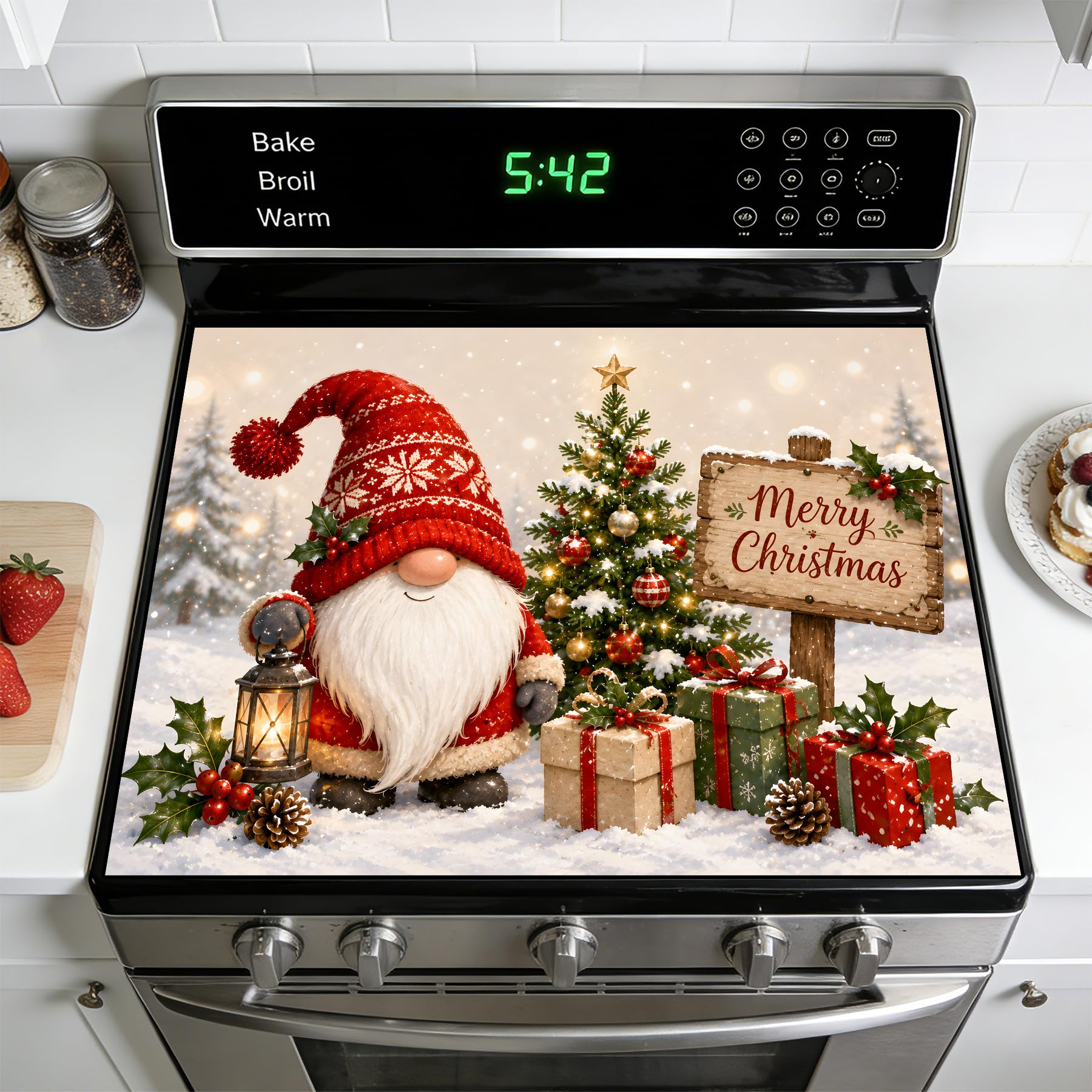 Stove Top Cover for Glass Electric Stove, Absorbent Diatomite Non-Slip Mat