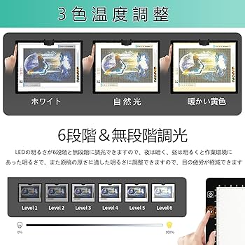 リチウム電池式 トレイシング ライトパッド A3 Amazon.co.jp: A3 LEDトレーシングライトボックス、キャリー