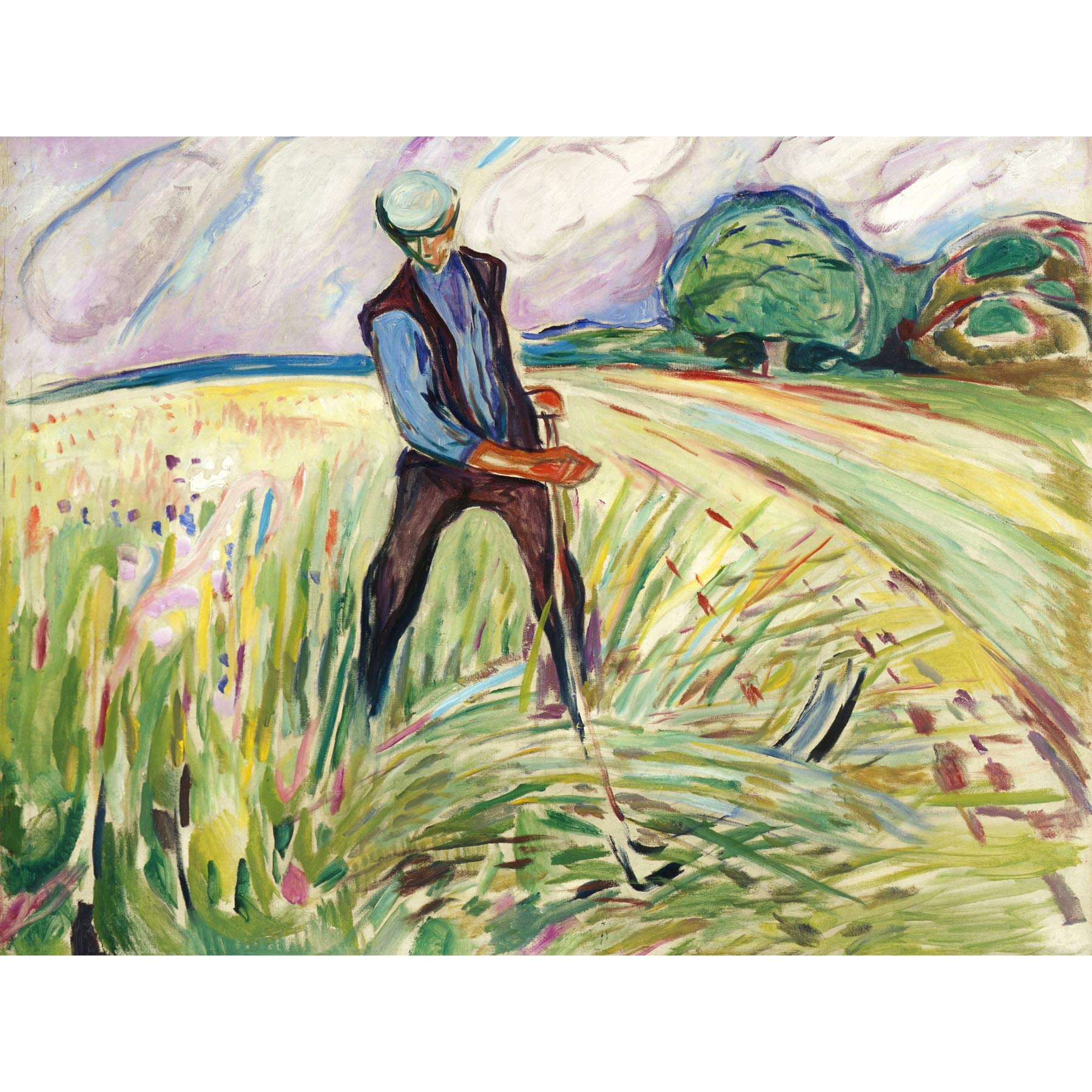 Edvard Munch The Haymaker Large Art Print Poster Wall Decor Premium Mural