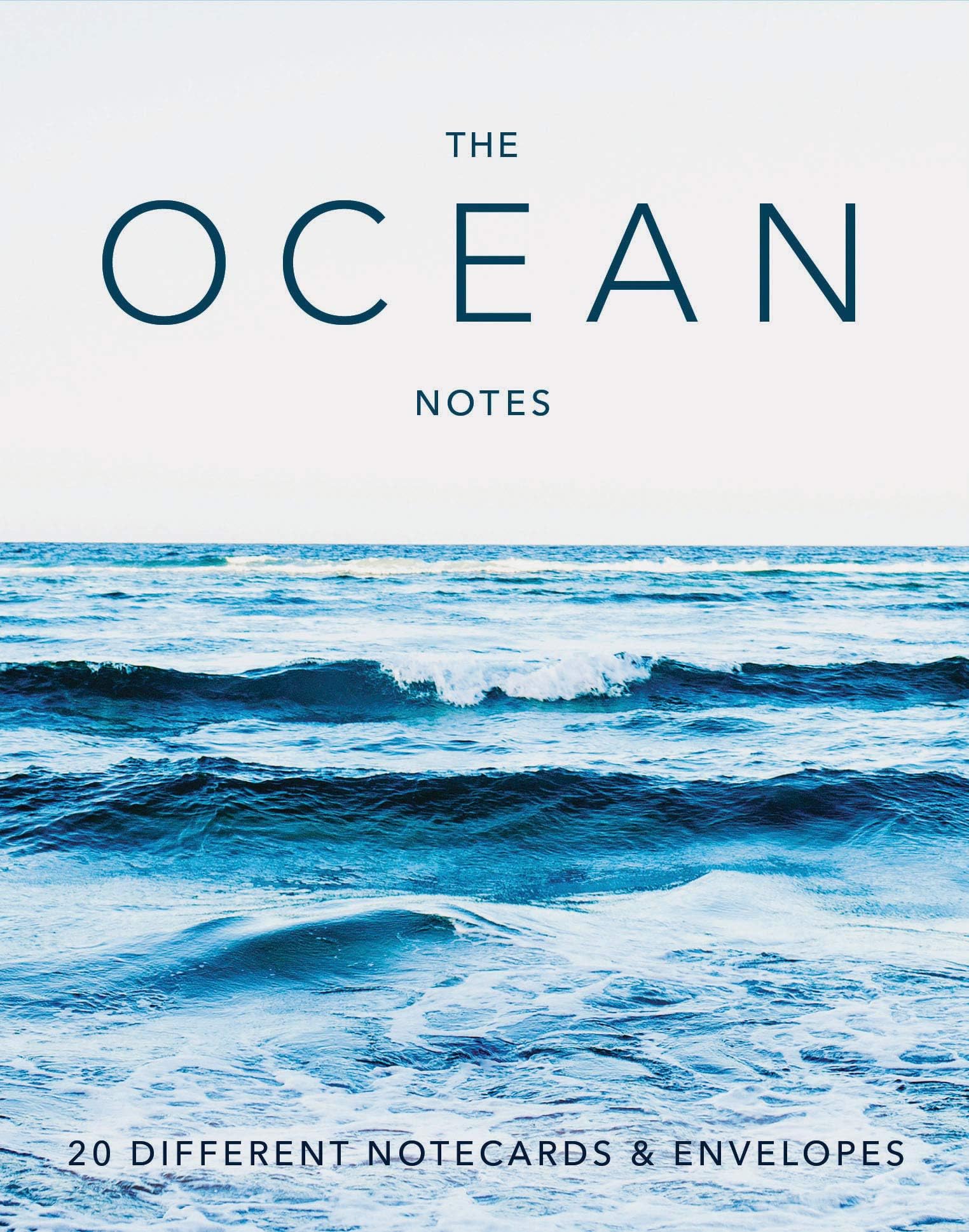 The Ocean Notes: 20 Different Notecards & Envelopes (Gifts for Ocean Lovers, Sea Photography Stationery Set)