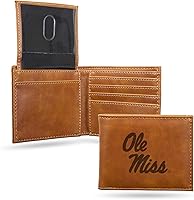 Vista 115 de NCAA Rico Industries Cartera Billetera con Grabado Láser Cartera Billetera con Grabado Láser - Diseño Delgado - Gran Regalo