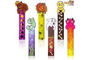 JOYIN 144 Pcs Halloween Bookmark Rulers (6 Designs)