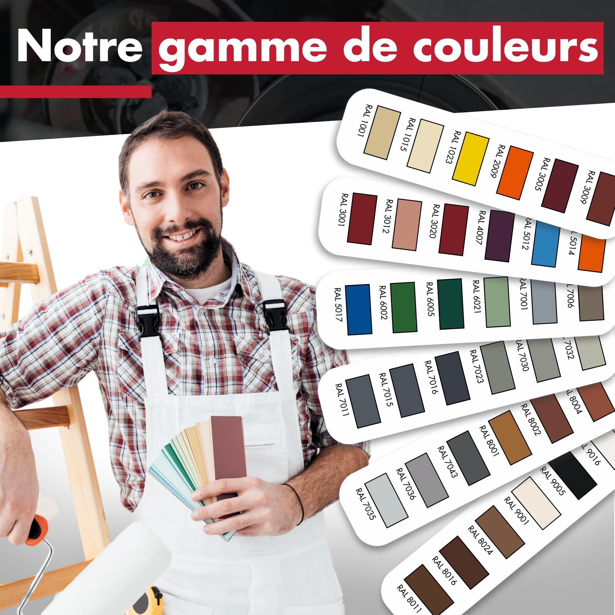 Revêtement de sol époxy 2K 2,5 kg RAL 9001 Blanc crème sans solvant écologique inodore haute résistance aux chocs