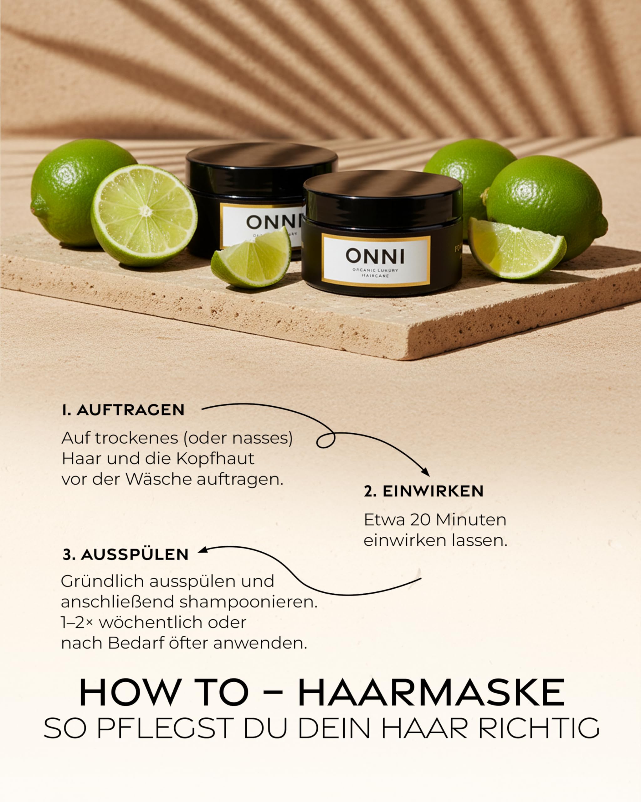 ONNI – Haarmaske für Haarwachstum 500ml – Haarkur mit Follicusan & Koffein – Hair Growth Mask pflegt Haar & Kopfhaut – mit feuchtigkeitsspendenden Extrakten – vegan, silikon-, paraben- & sulfatfrei