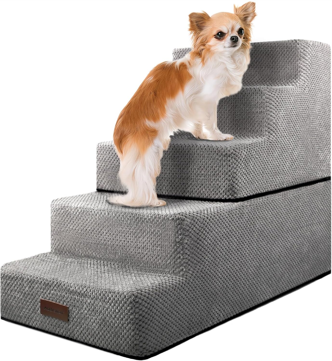 5Step Dog Stairs to Bed, Dog Steps for High Beds and
