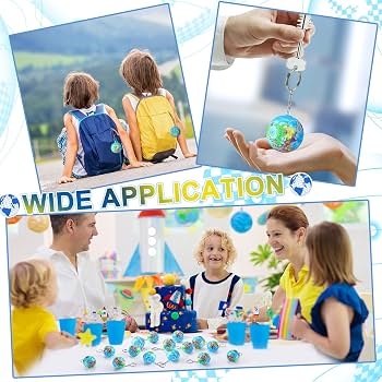 Amazon.com: Quelay 24 Pack Mini Globe Keychains for Kids | World