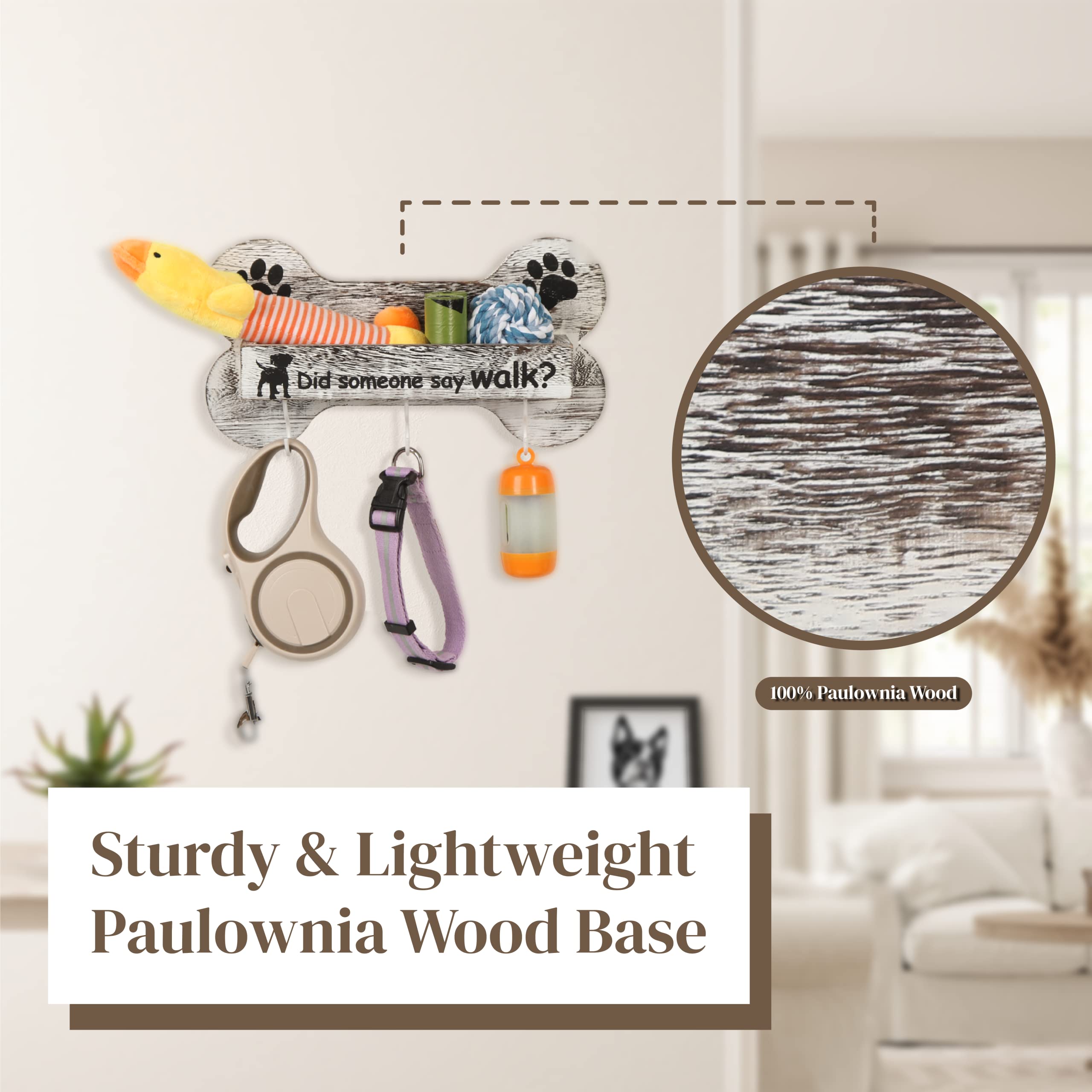 J JACKCUBE DESIGN Portamaglia da parete in stile rustico bianco, organizer galleggiante in legno con spazio per posta, 4 portachiavi e bacheca per ingresso, fango, soggiorno, ufficio, MK623A