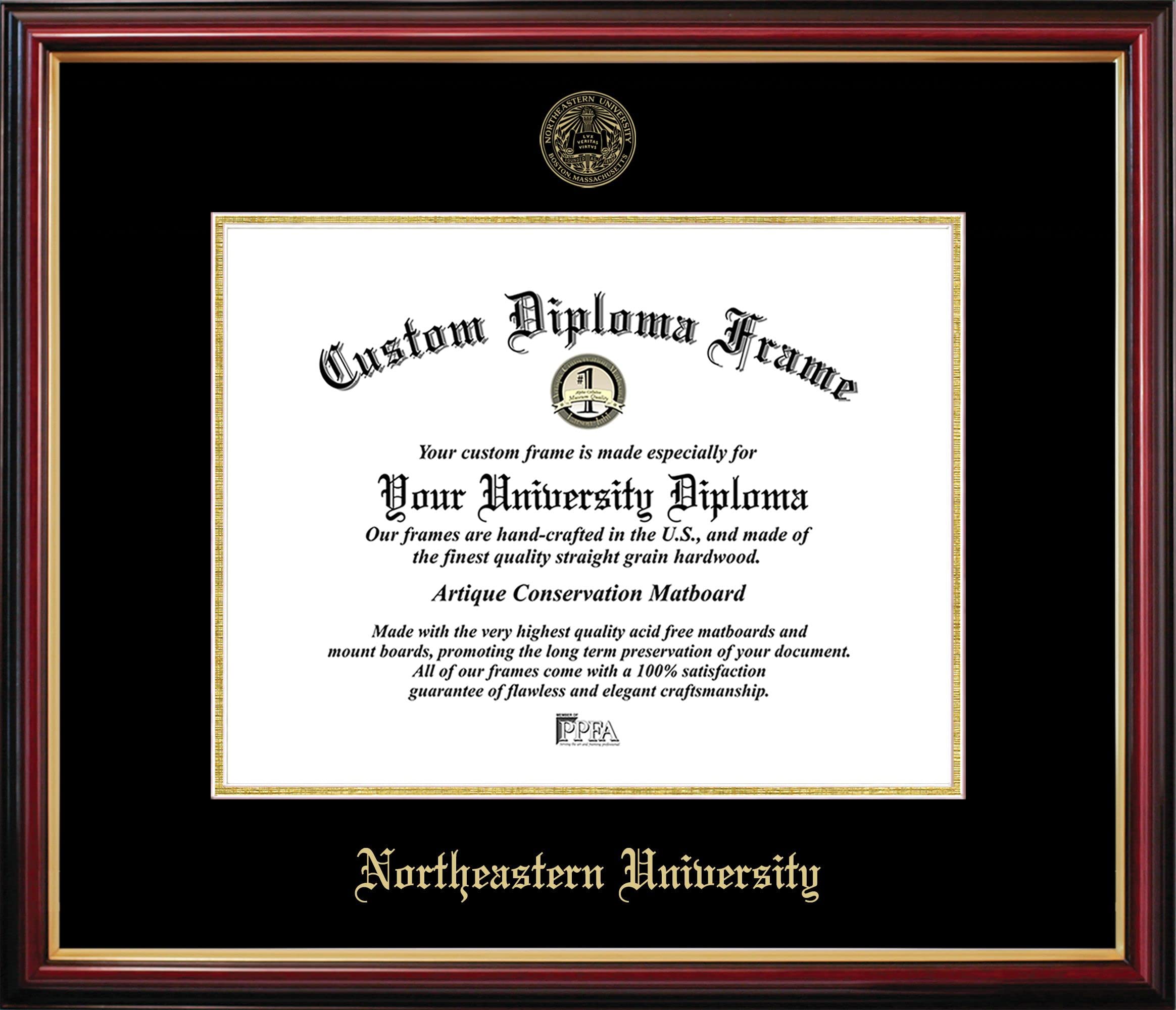 Campus Images Northeastern University Petite Gold Diploma Frame