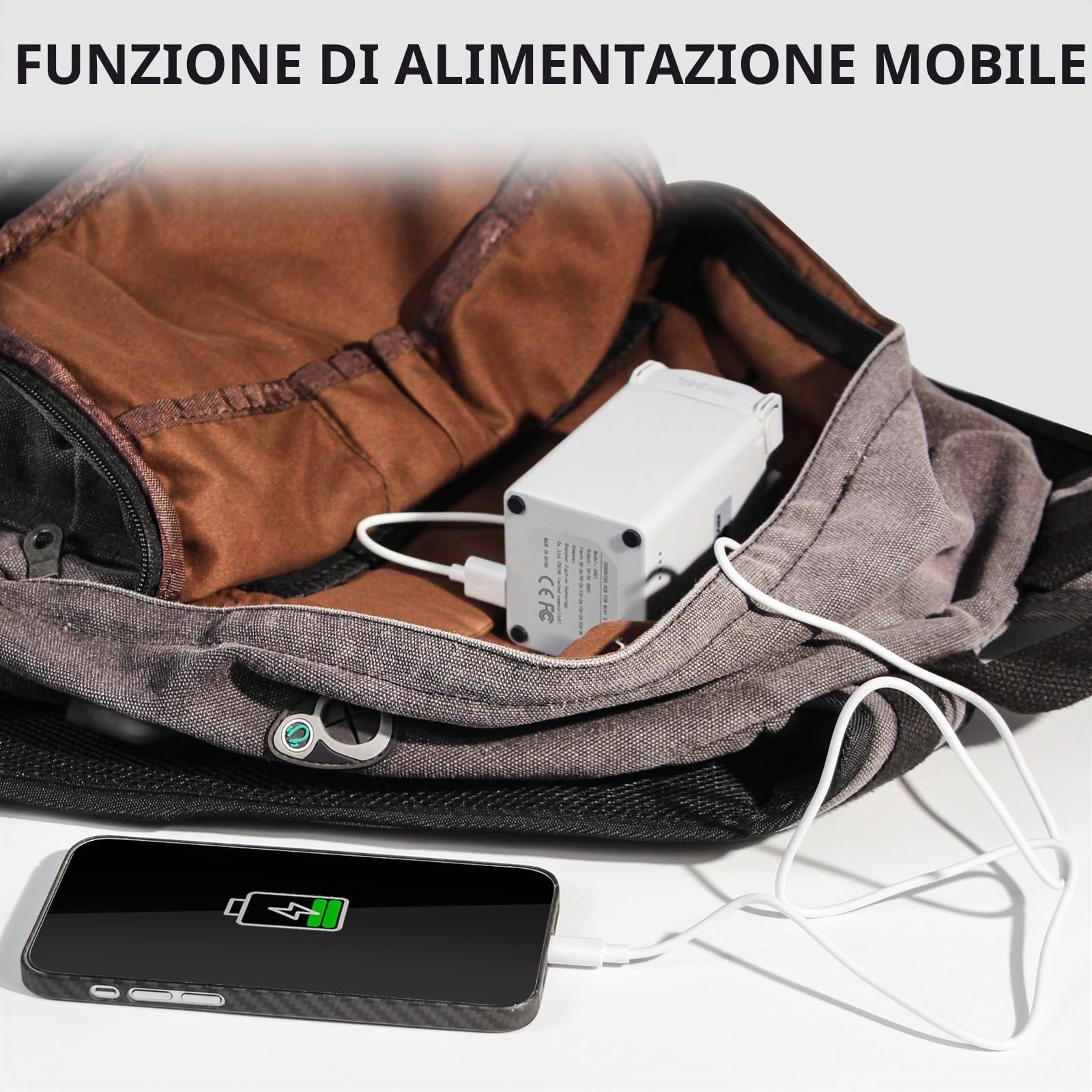 FPVtosky Caricabatterie per DJI Mini 5 Pro/4/3Pro Accessori, Hub di ricarica batteria, stazione di ricarica batteria parallela（Batteria non inclusa）