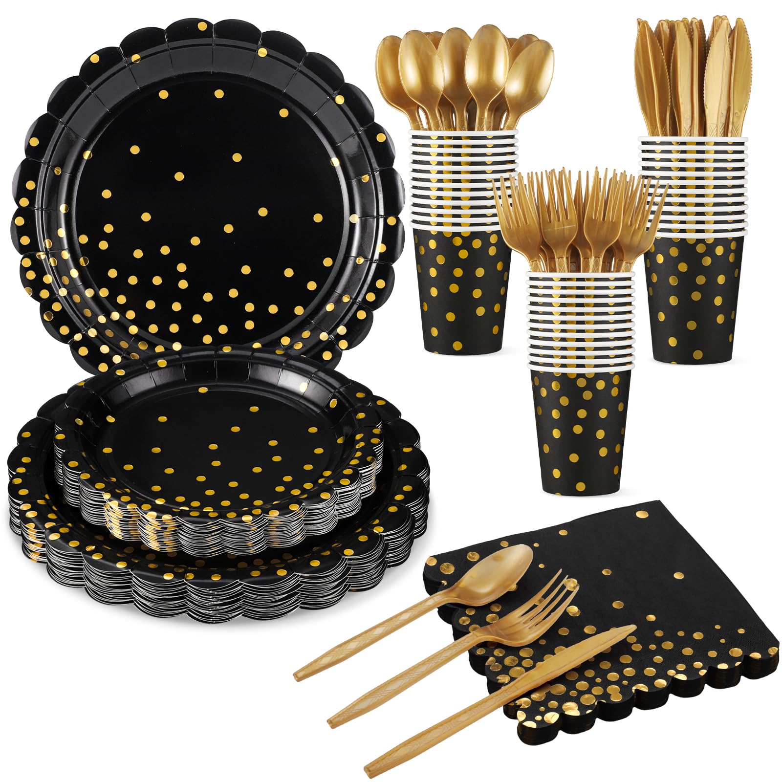 Sage Green Party Plates & Cups Set - 25 Piece -20