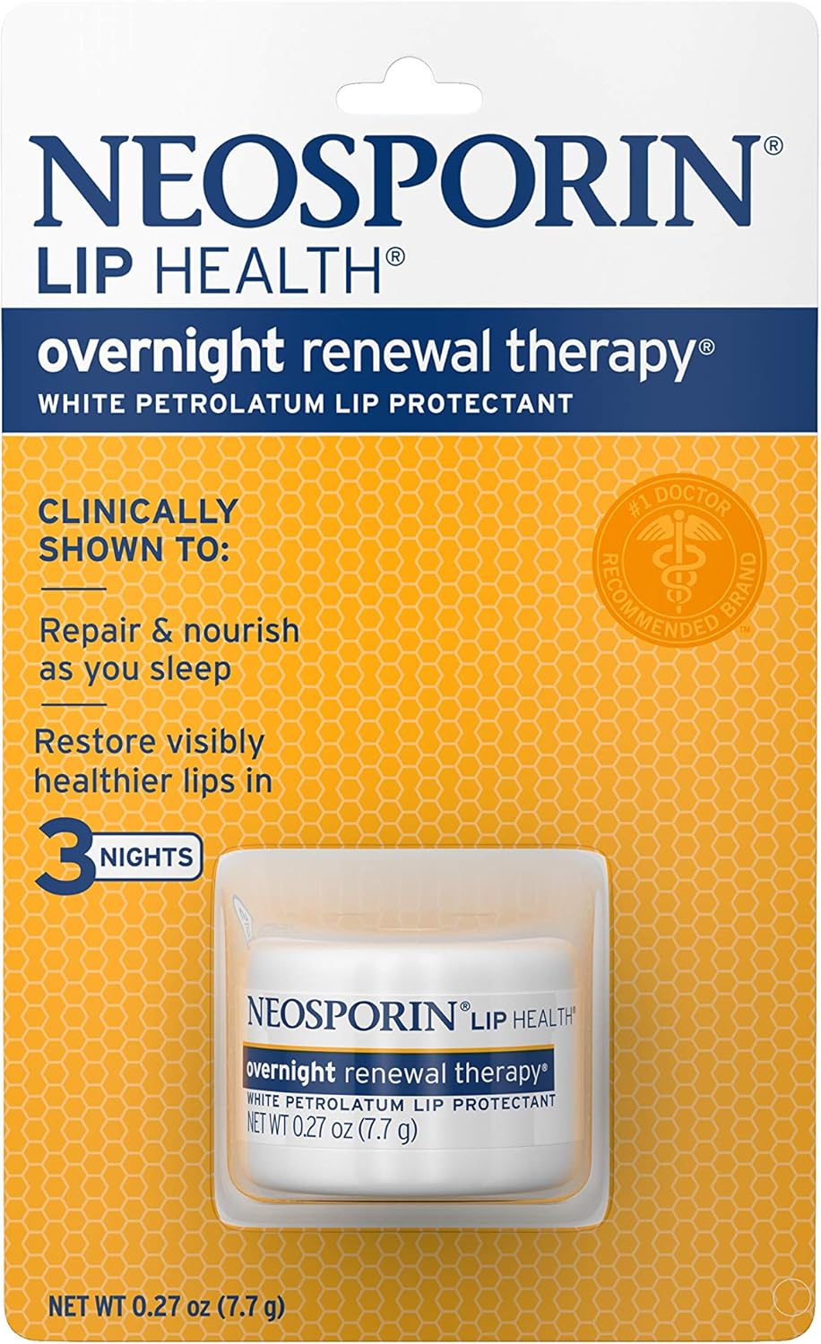 Neosporin Lip Health Overnight Renewal Therapy, 5 Count