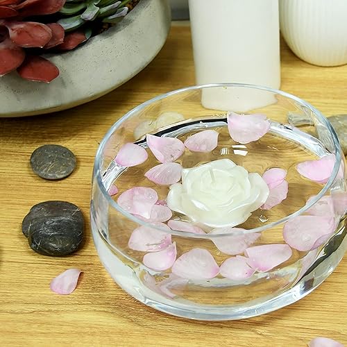 Miniatura 3 de Zest Candle Velas flotantes de 12 piezas, 3 pulgadas, rosa blanca