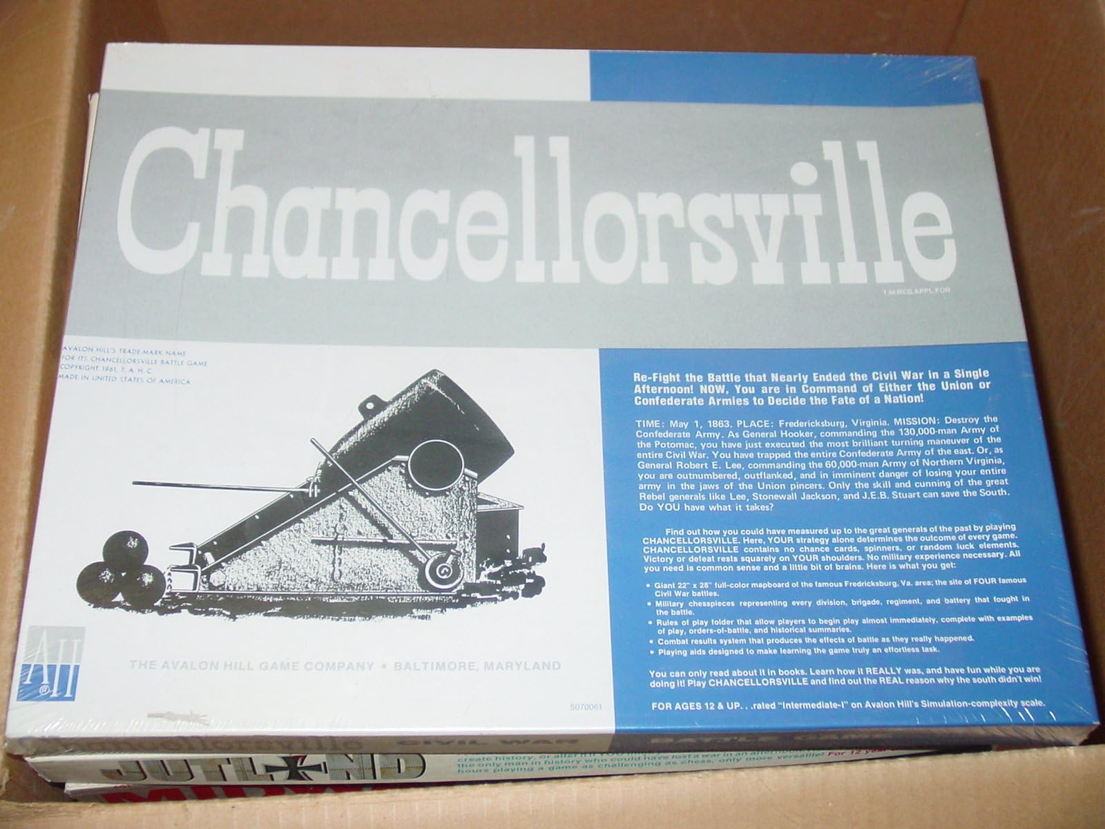 Chancellorsville Battle Game by The Avalon Hill Game Company