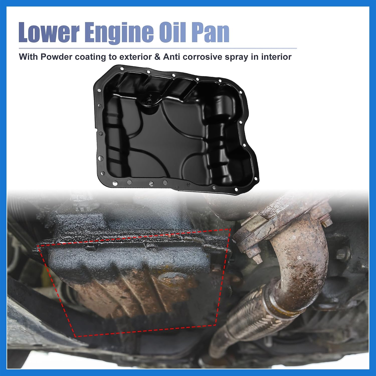 Engine Oil Pan Replacement No.5047566AA for Chrysler 200 2015-2017 for Fiat 500X 2016-2018 Auto Accessories