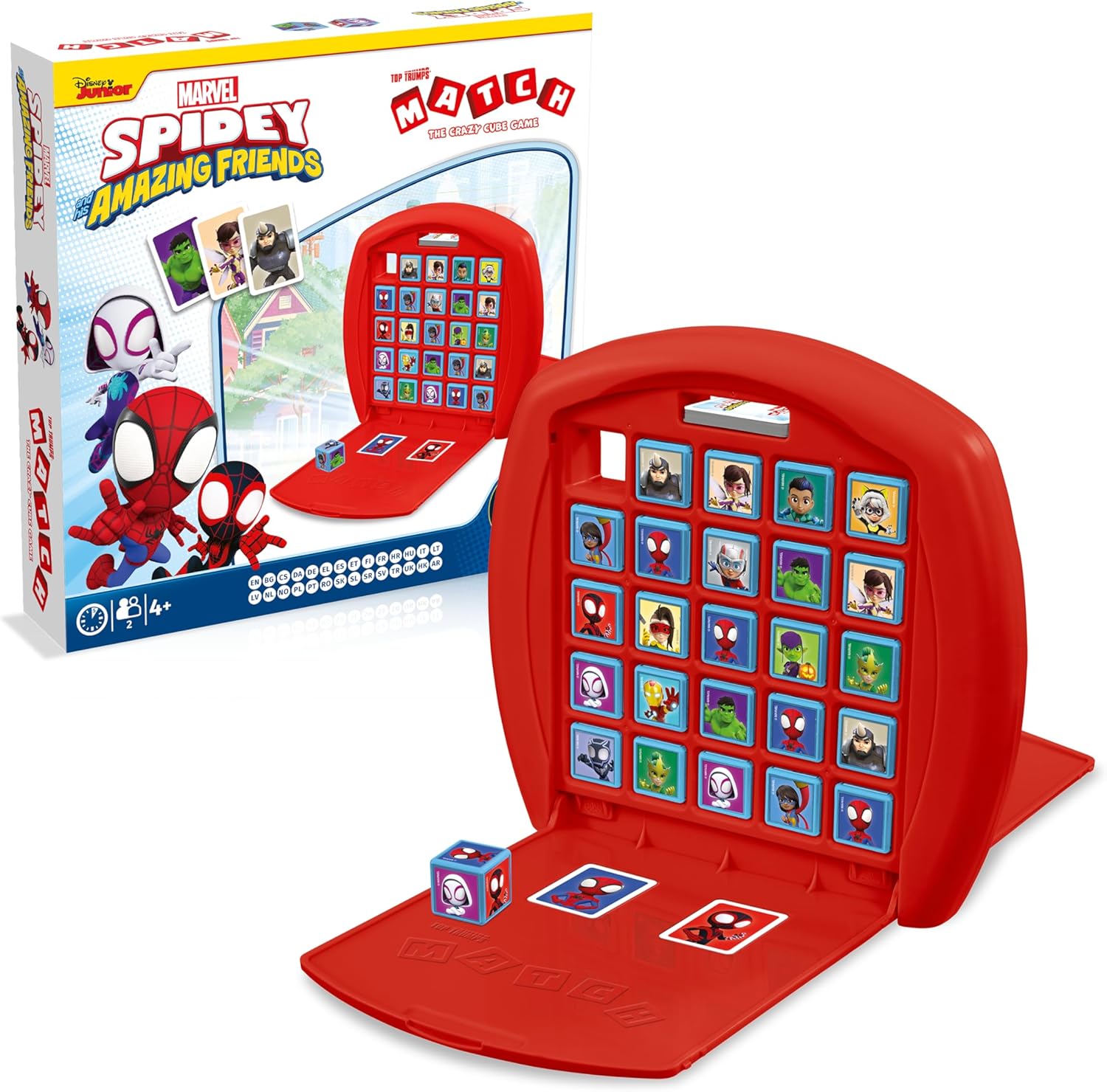 Top Trumps Spidey and Friends Match - Children's Games from 4 Years - Game for 2 Players - Games for Children - Logic Game - Strategy Games - Board Game
