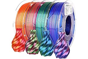 AMOLEN 3D Printer Silk Filament Bundle 1.75mm PLA