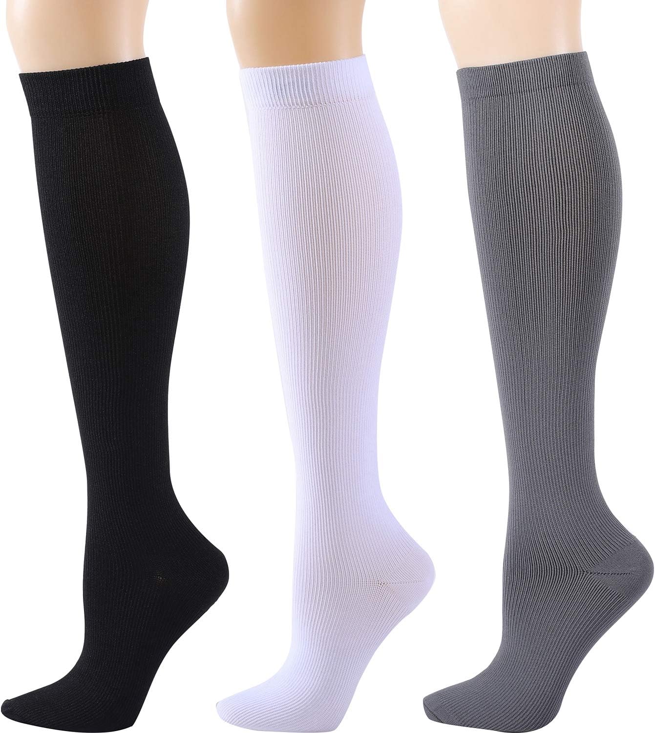 Compression Socks for Women Men - Ovruns 15-20 mmHg Pregnant Maternity Nurse Flight Surgery Recovery Support Stockings