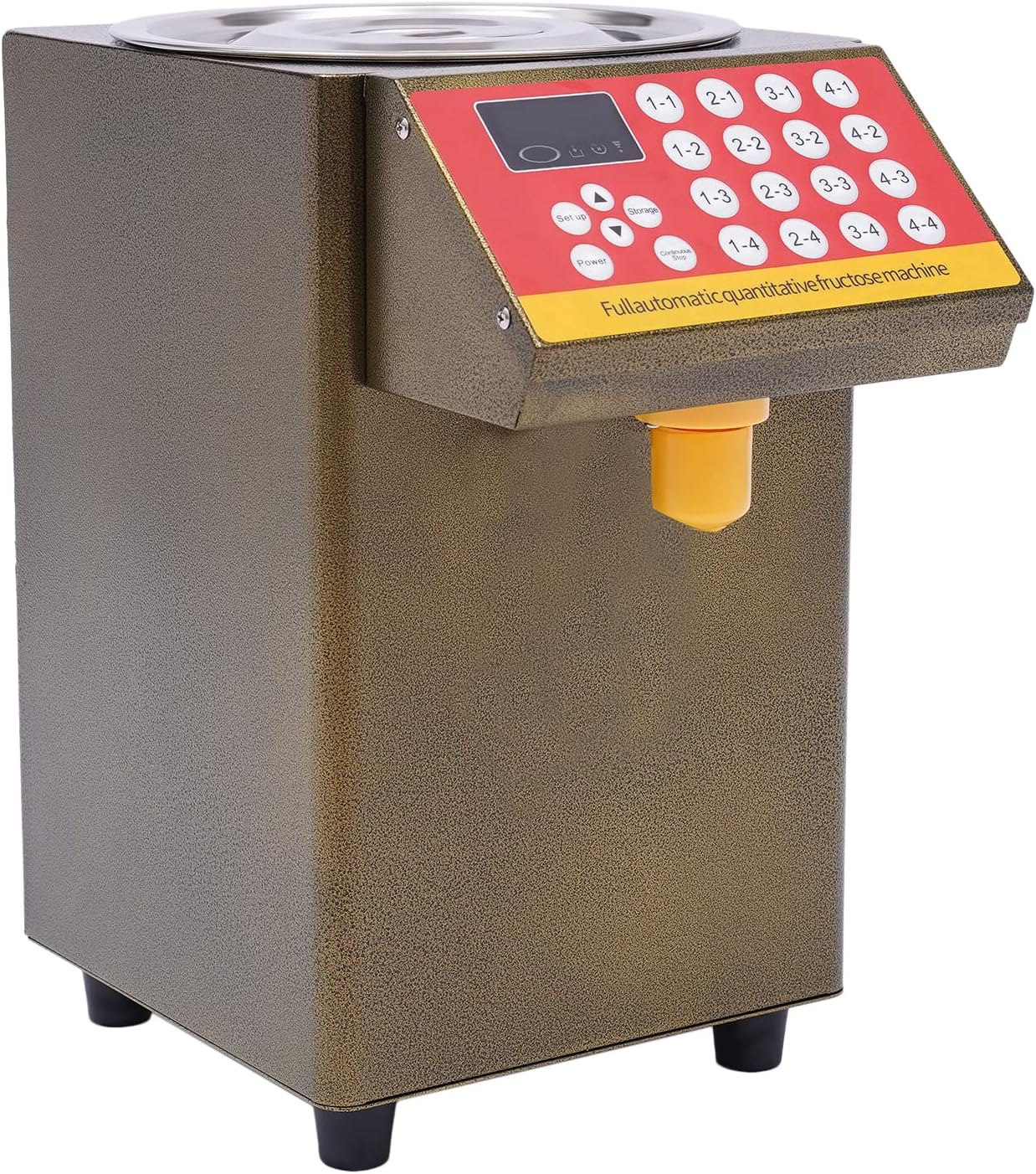 Amazon.com: Fructose Quantitative Machine 16 Grid Syrup Dispenser ...