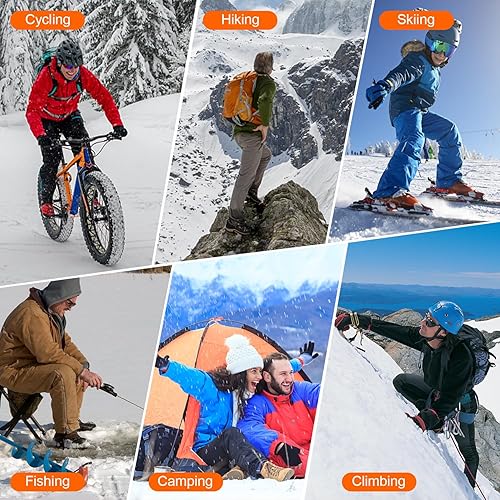 Miniatura 7 de Calcetines térmicos para hombres y mujeres con control por aplicación, calcetines de calefacción eléctrica de 5000 mAh, batería recargable,