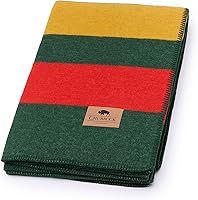 Vista 12 de Manta de lana 100% de Chubbuck para acampar (60" x 84") - Manta grande y cálida para acampar, emergencias, conciertos al aire libre y uso doméstico