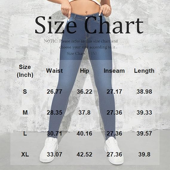 Skinny Jeans for Women Elastic Waist Tummy Control Jeggings High Waist Trendy Stretchy Jeans Petite Ripped Distressed Jean Leggings for Women Butt Lifting Pull on Sweatpant Jean with Pockets