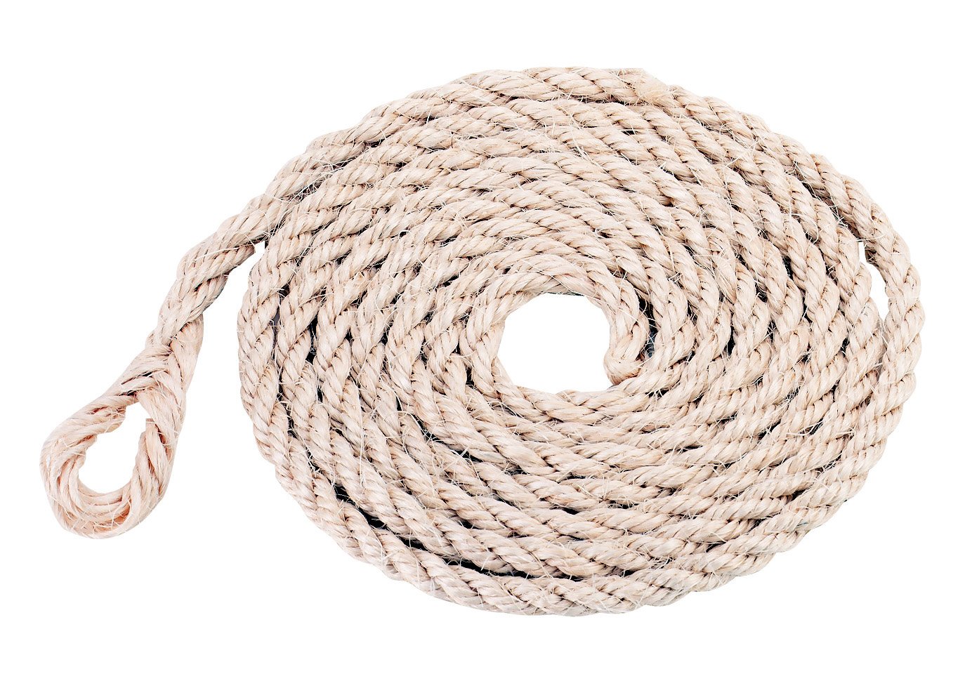 Kerbl 29535 Cattle Transport Rope Sisal with Small Loop, 3.20 m / 12 mm