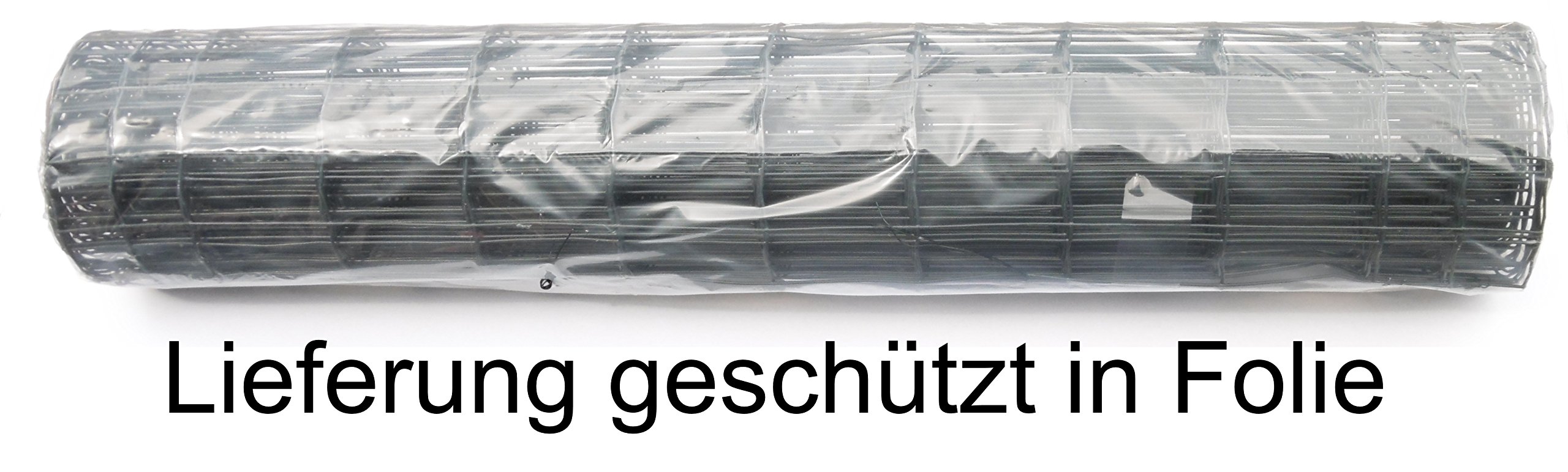 EXCOLO Gitterzaun 1,5m hoch 10m lang – Schweißgitterzaun Anthrazit Grau | Maschendrahtzaun stabil aus Stahl | Gartenzaun Wildzaun Tierzaun Drahtzaun Geflügelzaun Welpenzaun Drahtgitter Zaungeflecht