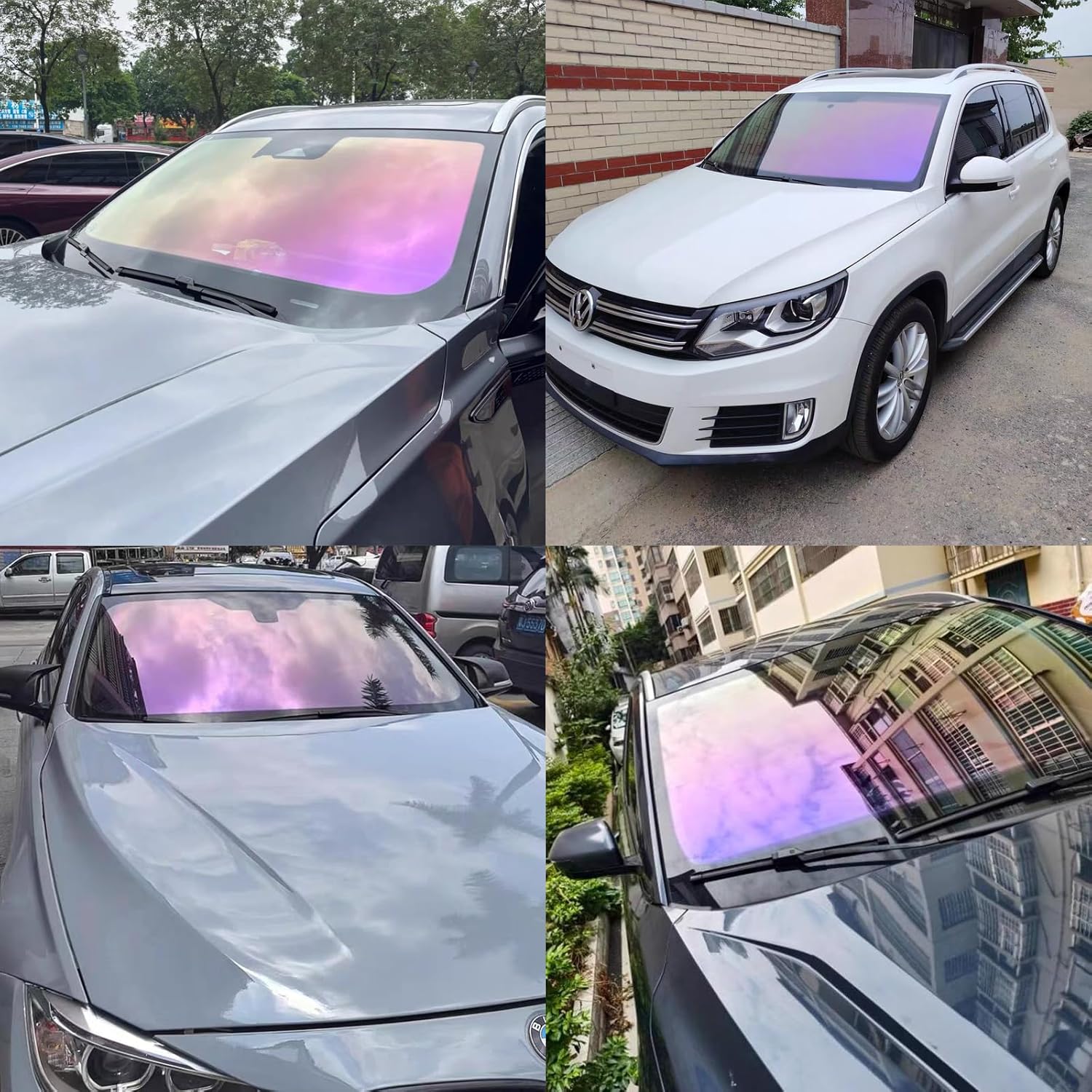 Car Tint, 65% VLT Magic Purple Color Changing Tint for Car Windows, Chameleon Tinted Film for Vehicle Cars SUV Van (29.53" x 118.11")