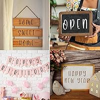 Vista 7 de BAMIDELE Plantillas de letras del alfabeto de 2.5 pulgadas, 42 piezas de plástico reutilizables, símbolos de números, juego de plantillas de dibujo