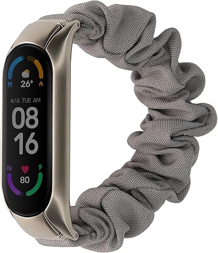 kwmobile Correa de reloj compatible con Xiaomi Mi Smart Band 6  Mi Band 6  Band 5  Correa de reloj de banda elástica negra