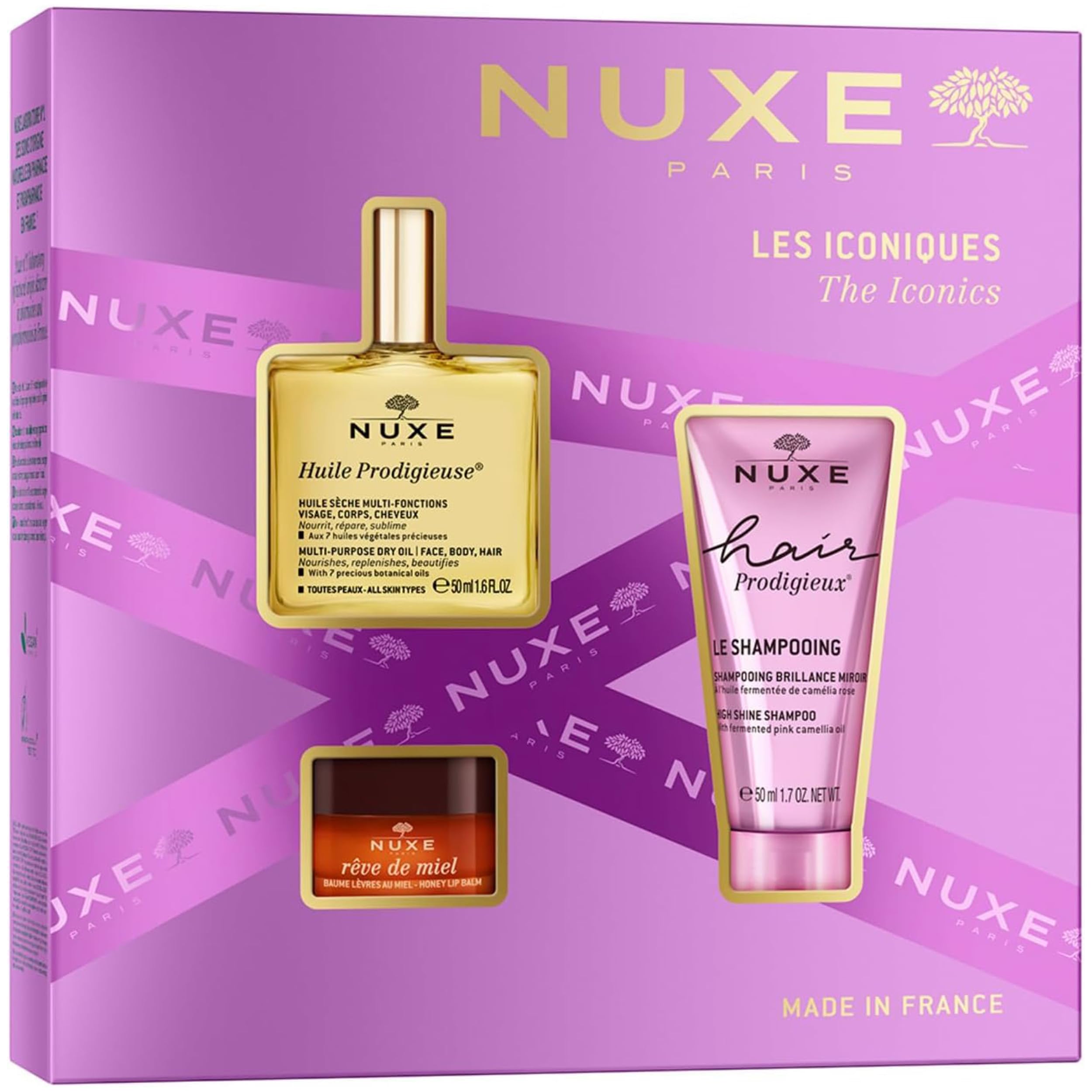 Nuxe The Iconics Gift Set (£45 Value) Luxury Skincare Face & Body Care Trio