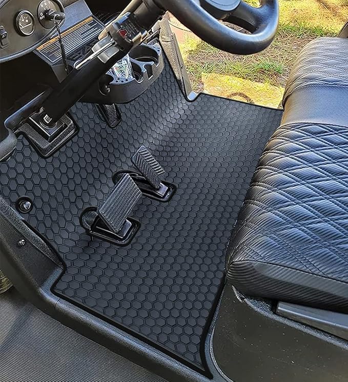 Matericuo Golf Cart Floor Liner Mat Full Coverage Custom