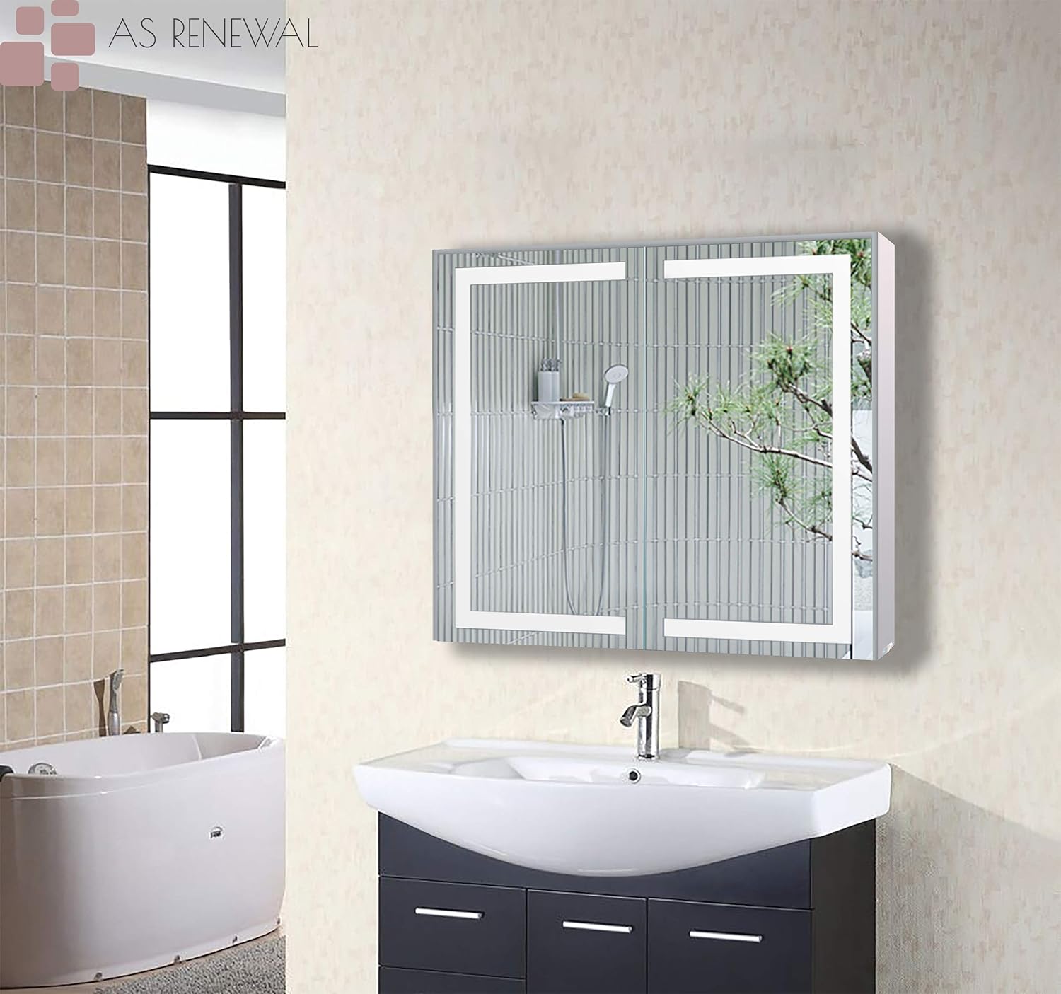 Amazon.com: GD 32-Inch LED Wall Mounted Bathroom Vanity Medicine ...